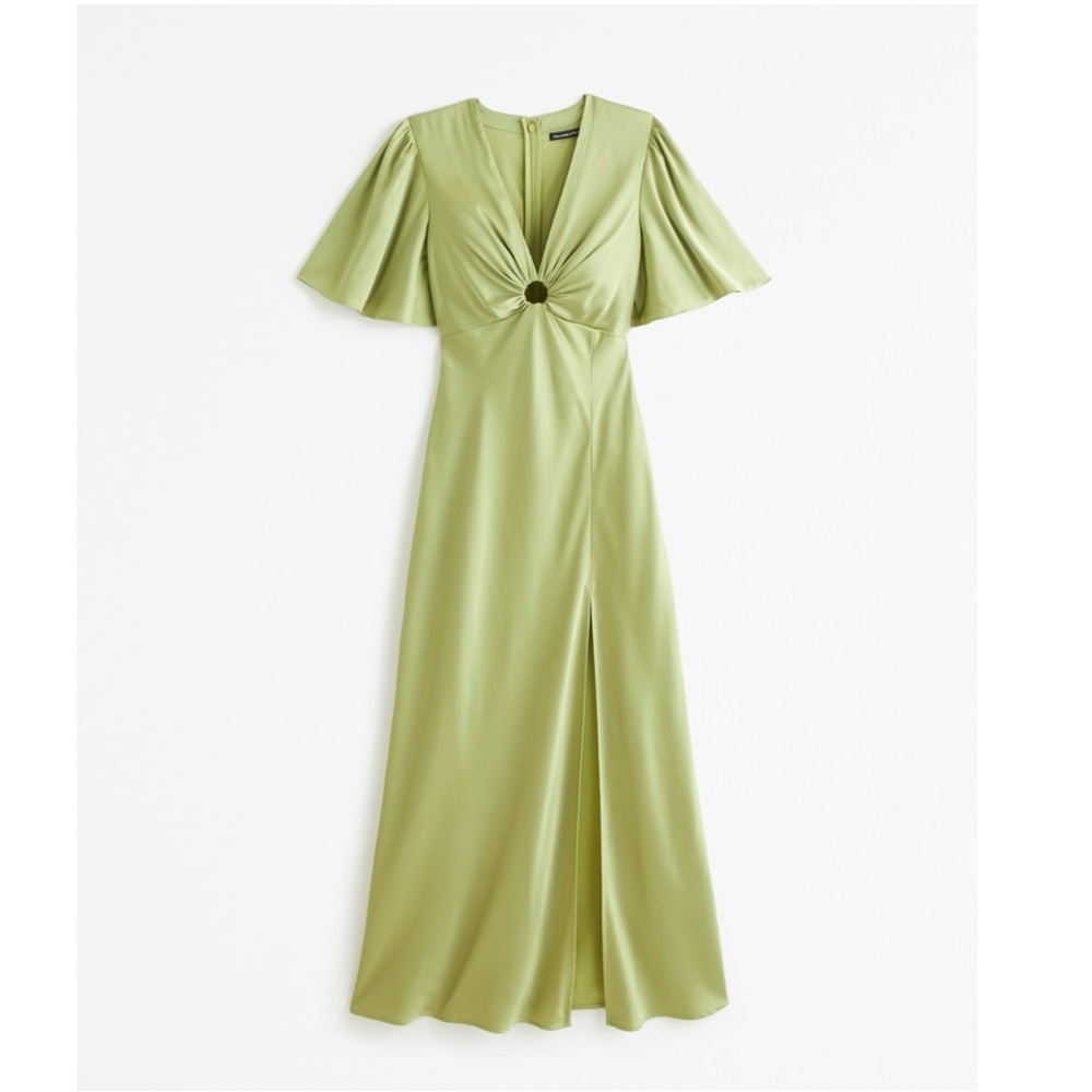Angel Sleeve O-Ring Maxi Dress